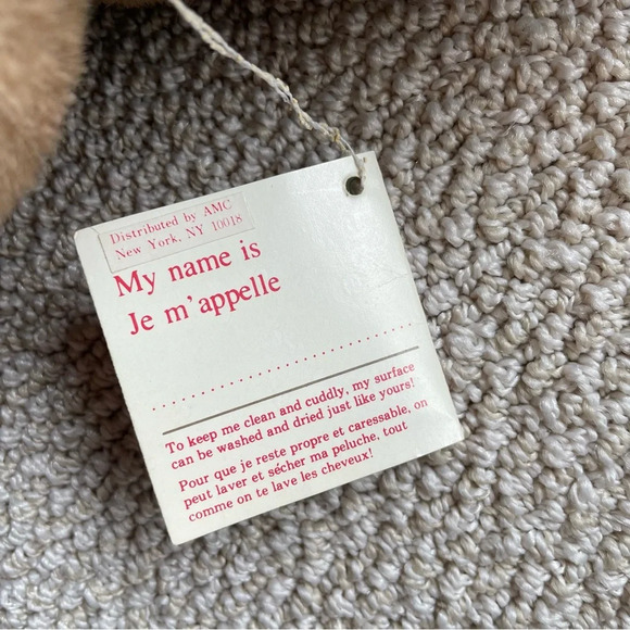 NWT Vintage AMC Best Friends Brown Bear Jointed Plush 15” Stuffed Animal Teddy - Picture 6 of 9